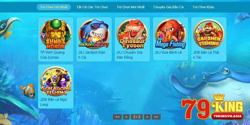 Các loại hình của game bắn cá rùa xanh tại 79King